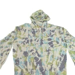 Zara Abstract Blue and Green Hoodie